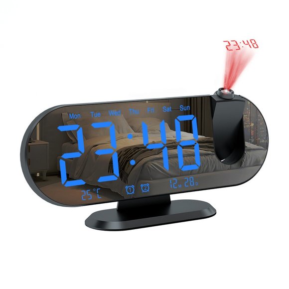 Multifunctional Creative LED Projection Clock - Picture 3 of 16